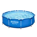 Produktbild: Bestway Steel Pro Frame Pool, rund, ohne Pumpe 305 x 76 cm, 56677, Blau, Ø 305 x 76 cm