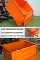 Produktbild: YERD Heck container Transportmulde Behälter 120 cm Box Kipp für Traktor kippbar ohne KAT