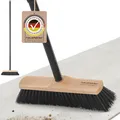 Produktbild: Besen mit Stiel Zimmerbesen 30 cm breit Kehrbesen mit weichen Borsten für inn...