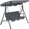 Produktbild: Hollywoodschaukel 172x112x152cm Gartenschaukel 3-Sitzer Gartenliege Schaukel Gartenbank bis 270kg Wasserabweisender Bezug