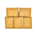 Produktbild: Aleppo Seifen Paket Basic 5 Stück 95% Olivenöl 5% Lorbeeröl original Olivenölseife Haarseife vegan handgemacht Naturseife Seife ca. 900-950 Gramm je Paket