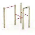 Produktbild: Sprossenwand Fit Base 510 - Outdoor-sportgerät, Kraftstation, Fitnessstation, Sportgeräte Für Zuhause, Workout, Krafttraining, Gymtower, Fitnessturm, 5 Jahre Garantie Auf Holz- Und Hdpe- - Wickey