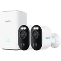 Produktbild: Reolink Hub 1 + 2x Argus B310 Battery-WiFi Überwachungskamera-Set