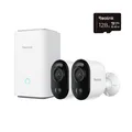 Produktbild: REOLINK Hub 1 mit 2xArgus B310 3MP Akkukamera, Anti-Diebstahl-Verschlüsselung, Ü