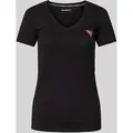 Produktbild: Guess T-Shirt mit V-Ausschnitt in Black, Größe XL