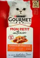 Produktbild: (€ 12,48/kg) Gourmet Mon Petit 3 Sorten Mix mit Pute Huhn Ente in Sauce 48x 50g