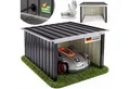 Produktbild: Gardebruk Mähroboter-Garage, Pultdach Metall 86x100x63cm 4x Erdanker Carport Garten Anthrazit