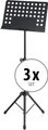Produktbild: Pronomic OS-01P Orchesterpult Lochblech mit Notenklemmen 3x Set