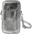 Produktbild: Toscanto Handtasche Toscanto Damen Umhängetasche Handtasche (Handtasche), Damen Leder Umhängetasche, Handtasche, silber ca. 12cm