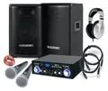 Produktbild: PA Anlage DJ Karaoke Musik Lautsprecher Boxen Bluetooth Endstufe Mikro Set 800W