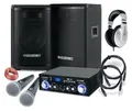 Produktbild: PA Anlage DJ Karaoke Sound Lautsprecher Boxen Verstärker Mikrofon Kabel Set 800W