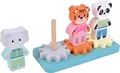 Produktbild: small Foot Stapelspiel mit Zahnrad „Jungle Friends“, hochwertiges Motorikspielzeug aus FSC® 100%-zertifiziertem Holz, für Kinder ab 12 Monaten, 12762
