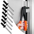 Produktbild: Blindnieten Alu Nieten Popnieten Set 4 mm x 6 mm Blindnieten Sortiment Großkopf Schwarz Pop Nieten 100 Stück Niete Anthrazit Dome Niet für Rivet Tool Blindnietzangen (4mm x 6mm)