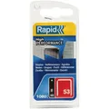Produktbild: RAPID Tackerklammern, 8 mm, Heftklammer Typ 53, 1080 St., in Blisterverpackung - silberfarben