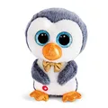 Produktbild: NICI Glubschis: Das Original – Glubschis X-Mas Pinguin Sniffy 15 cm I Kuscheltier Pinguin mit großen Augen I Flauschiges Plüschtier mit Glitzeraugen ab 0 Monaten I blau / weiß – 46302