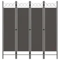 Produktbild: vidaXL 4-tlg. Raumteiler Anthrazit 160 x 180 cm