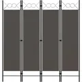 Produktbild: vidaXL 4-tlg. Raumteiler Anthrazit 160 x 180 cm
