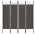 Produktbild: vidaXL Raumteiler 4-tlg. Raumteiler Anthrazit 160 x 180 cm, 4-tlg.