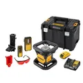 Produktbild: DeWalt 18V Akku 2-Punkt/Rotations-Laser Rot DCE079D1R (selbstnivellierender, mit doppelter Lotfunktion, Arbeitsbereich: 60m (300m mit Empfänger), Genauigkeit: +/-1,5mm@10m, IP67)