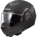 Produktbild: LS2 Motorradhelm FF910 Advant II Klapphelm, vorbereitet für Kommunikationssystem,Notfallsystem-Polsterung (EQ schwarz XS (53/54)