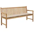 Produktbild: Gartenbank-Auflage Creme 180x50x3 cm Oxford-Gewebe