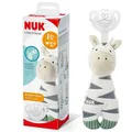 Produktbild: 1x NUK Little Friend Kuscheltier&Babyschnuller 0–6 Monate mit integriertem Clip
