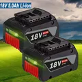 Produktbild: 2x Für Bosch GBA18V Akkupack 18V 5,0 Ah 1600A016GU 18 Volt BAT618 BAT609 BAT620