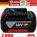 Produktbild: 7000mAh Akku für Bosch Professional 18V Akku GBA GSR GSB BAT618 BAT609 BAT620