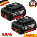 Produktbild: 2x Für Bosch 18V Lithium ion Professional 18 Volt BAT618 BAT609 BAT620 BAT610