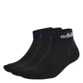 Produktbild: adidas Unisex Kids Linear Ankle Cushioned Socks 3 Pairs, Black / White, 7-8 Years