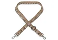 Produktbild: EAZY CASE Schulterriemen Ersatz Taschenriemen Boho Style Schulterriemen Taschenband Schultergurt Wechseln Tasche Braun Silber