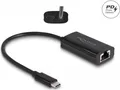 Produktbild: Delock USB Type-C Adapter zu Gigabit LAN mit Power Delivery 100 Watt (61026)