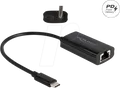 Produktbild: DELOCK 61026 - Netzwerkkarte, USB Typ C, Gigabit Ethernet, 1x RJ45
