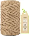 Produktbild: Garten Juteschnur 5mm Dick, Bindegarn, Schnur, Bastelschnur 100m, 100% Jutegarn