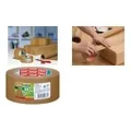 Produktbild: tesapack PAPER ecoLogo Verpackungsklebeband, 50 mm x 50 m braun, ungebleichter, glatter Papierträger, hohe Klebekraft (57180-0-2)