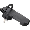 Produktbild: Schutzkontakt Winkelstecker schwarz Stecker Rechtwinklig Flachstecker h. Möbel
