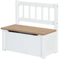 Produktbild: Roba Kindertruhenbank, Weiß, Holzwerkstoff, Holz Optik, 2-Sitzer, Quadratisch, 56x53x28 cm, Kinder- & Jugendzimmer, Kindermöbel, Kindersitzmöbel & -tische, Kinderstühle