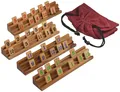 Produktbild: Rummy Okey – Strategisches Legespiel aus edlem Holz für 2 bis 4 Spieler