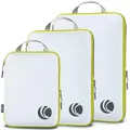 Produktbild: Cipway Kompression Koffer Organizer Set für Rucksack ，Ultraleichte Packtaschen Compression Packing Cubes Packwürfel Kofferorganizer Packtaschen Kleidertaschen für Reiseorganizer(weiß, 3 Stück)