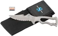 Produktbild: Tauchmesser X-Cut aus Alpha Titan Material mit Sägezahnschneide