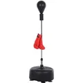 Produktbild: HOMCOM Punchingball-Set Stahl PU PE Schwarz Rot Ø48 x H136-154 cm