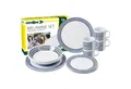 Produktbild: BRUNNER Geschirr-Set Melamin Ess Geschirr Set Bluebay, Melamin, 16-teilig Camping Reise Teller Becher