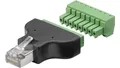 Produktbild: Datenkommunikationsstecker RJ45 UTP (8P8C) - abnehmbare 2-teilige Schraub