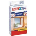 Produktbild: Tesa Fliegengitter Insect Stop Comfort, weiß, 100 x 100cm, mit Klettband, für Fenster