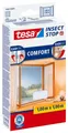 Produktbild: tesa Fliegengitter-Gewebe Insect Stop Comfort Fliegengitter für Fenster, (Packung, 1-St., Fliegennetz, Klettband, Andrück und Schneidehilfe), individuell zuschneidbar - Insektenschutz ohne Bohren - weiß