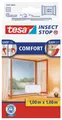 Produktbild: tesa Fliegengitter Fenster Klett Comfort weiß leichter Sichtschutz 1m x 1m