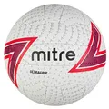 Produktbild: Mitre Ultragrip Netball | Ball für alle Bedingungen | Beliebter Style | Strapazierfähiges Design Netball, Weiß/Chilli/Scharlach/Schwarz, 4