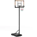 Produktbild: Basketballkorb Outdoor mit Ständer, 182-213 cm höhenverstellbar, Schwarz