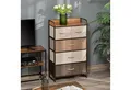 Produktbild: HOMCOM Kommode mit 5 Faltbaren Stoff-Schubladen, Griff (Aufbewahrungsschrank, 1 St., Kleiderschrank), für Wohnzimmer, Schlafzimmer, Braun