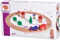 Produktbild: Eichhorn Bahn Kreis 20-tlg. Eisenbahn Holzeisenbahn Log Zug Spielzeug NEU